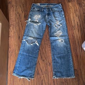 Abercrombie and Fitch distressed jeans